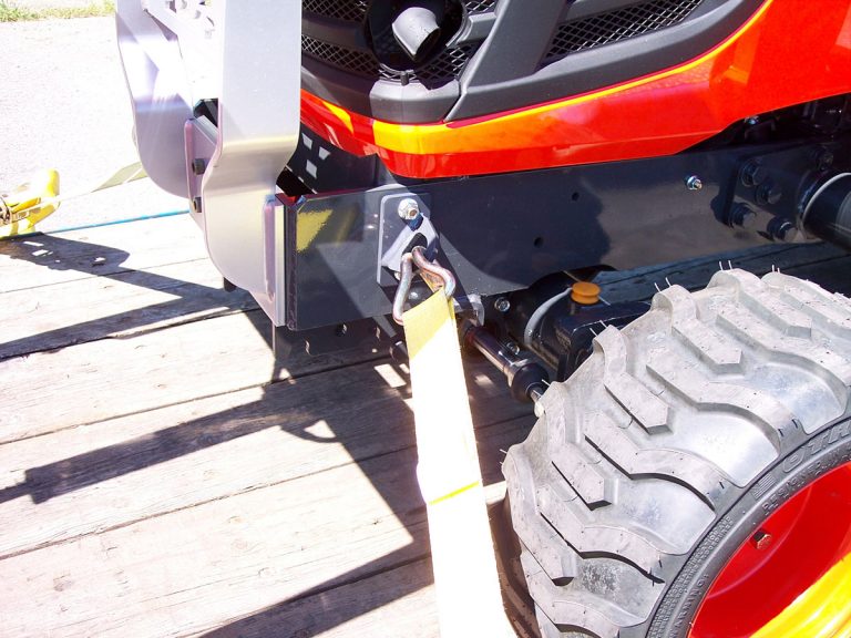 Kubota BX Front Tie Downs Redline Systems Inc. Equipment Attachments