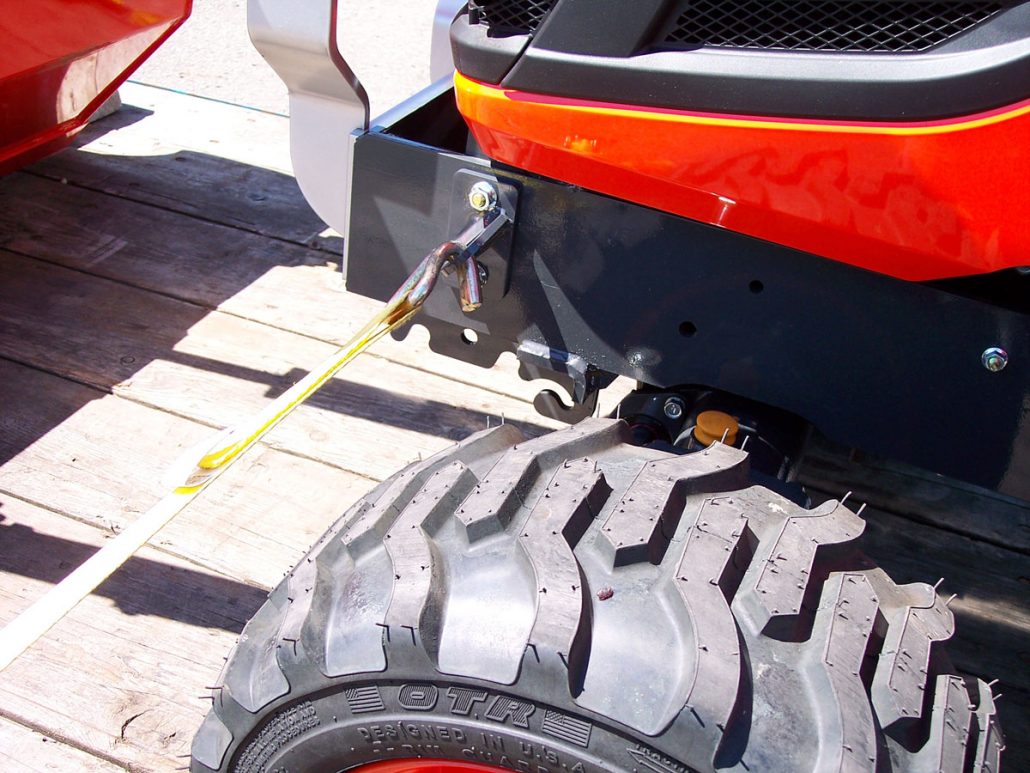 Kubota BX Tractor Front Tie Downs Redline Systems Inc. Equipment Attachments