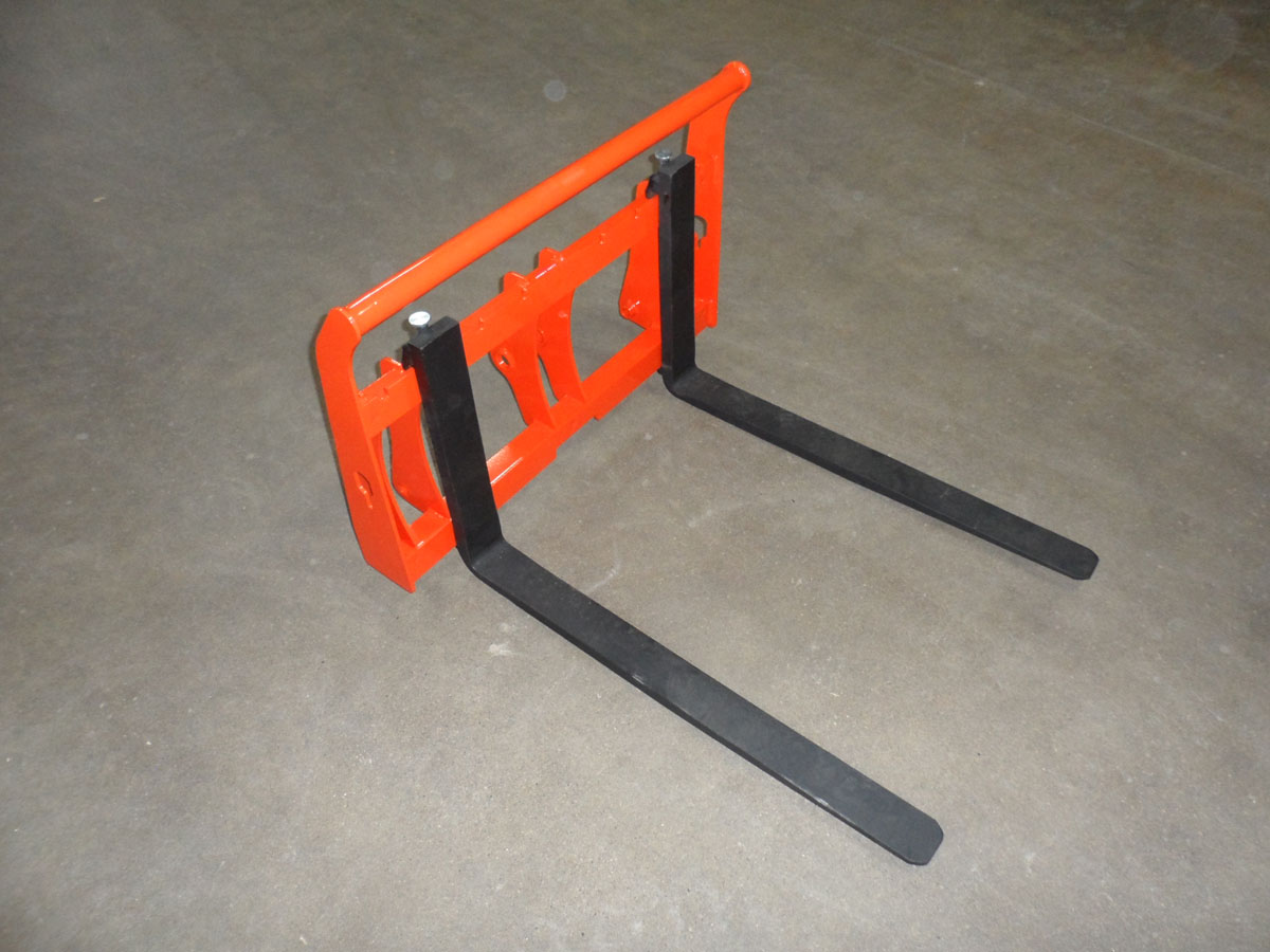Kubota BX Pallet Forks Redline Systems Inc. Equipment Attachments