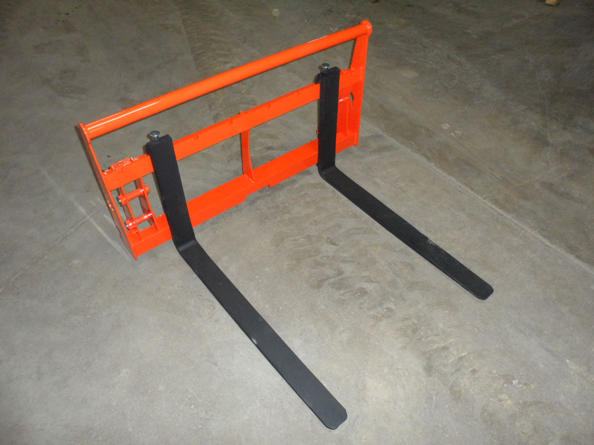 Kubota BX Pallet Forks Redline Systems Inc. Equipment Attachments