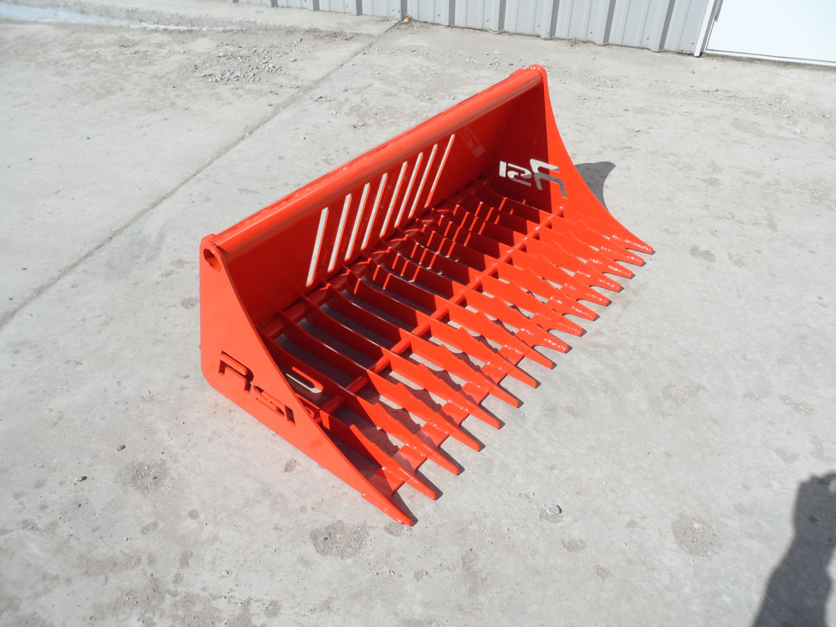 Kubota BX Rock Bucket 48" Redline Systems Inc. Equipment Attachments
