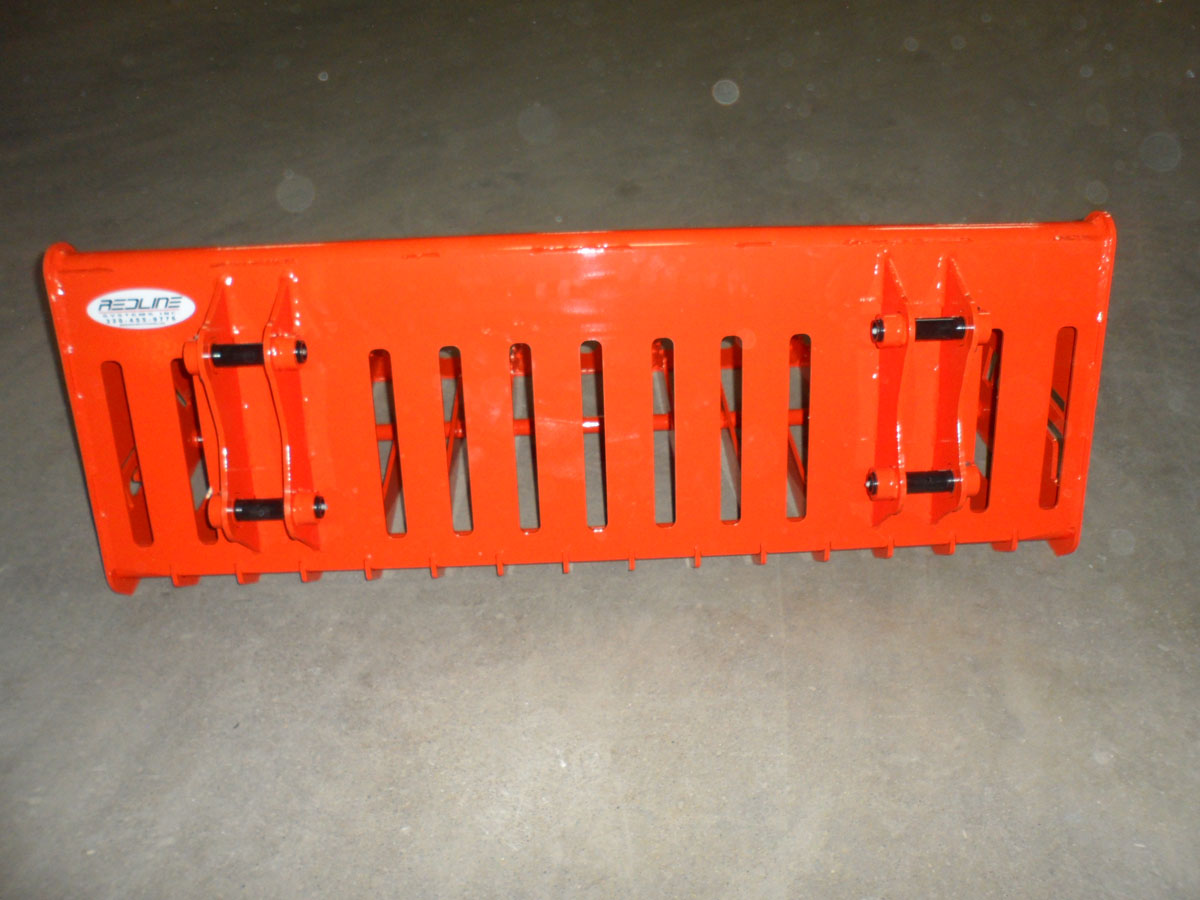 Kubota BX Rock Bucket 48" Redline Systems Inc. Equipment Attachments