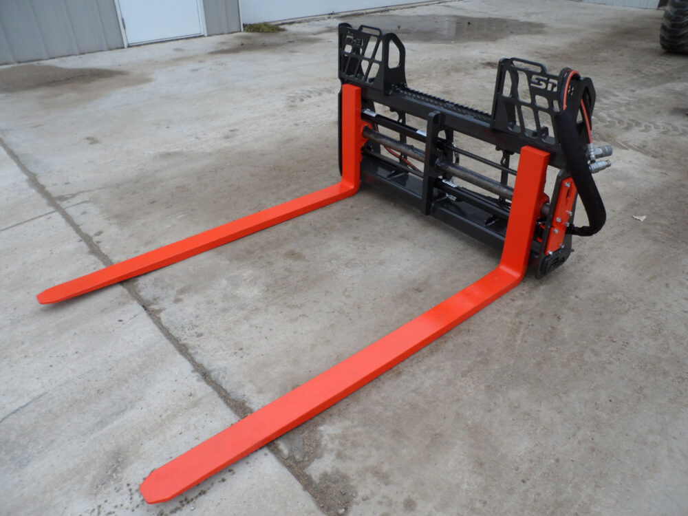 Skid Steer Loader Hydraulic Pallet Forks Photo 1