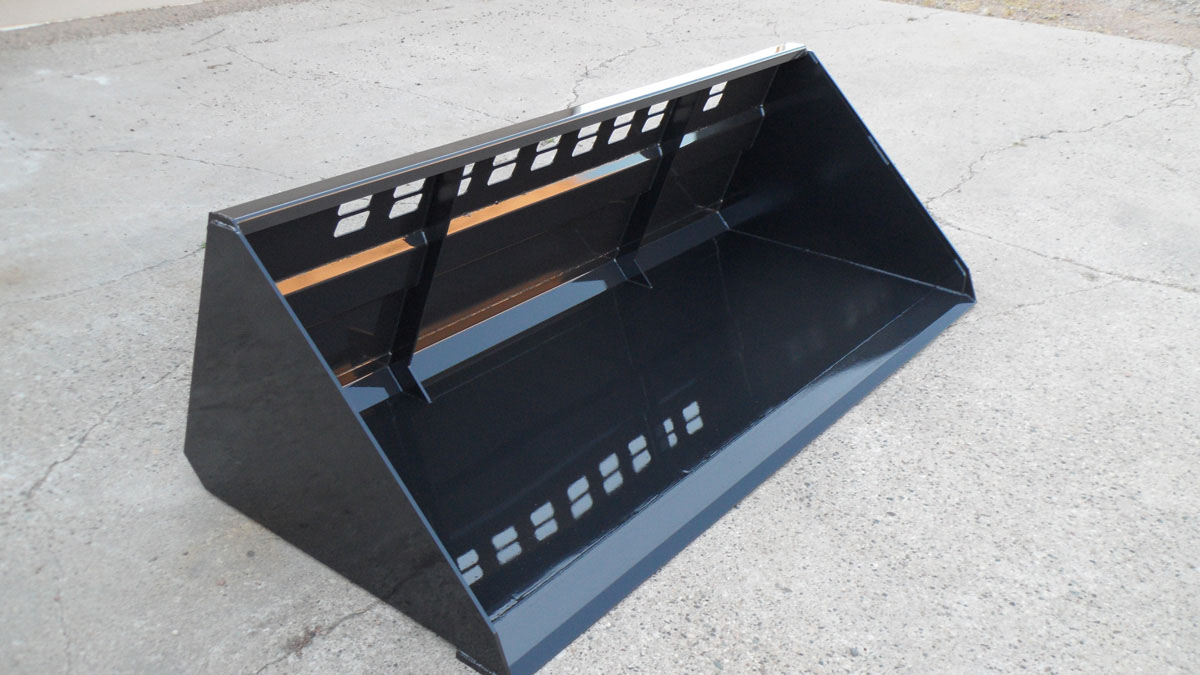 Skid Loader Snow Bucket Redline Systems Inc. Equipment Attachments