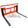 Kubota BX Quick Attach Pallet Forks and receiver hitch